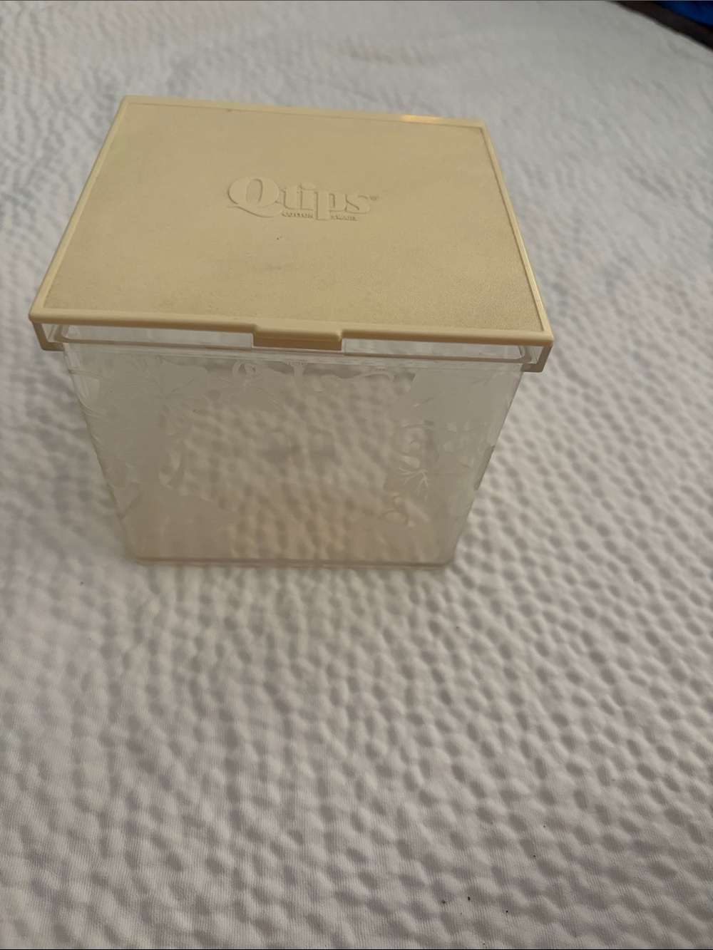 Vintage Clear Acrylic Q-Tip Holder Excellent Condition - Picture 3 of 10